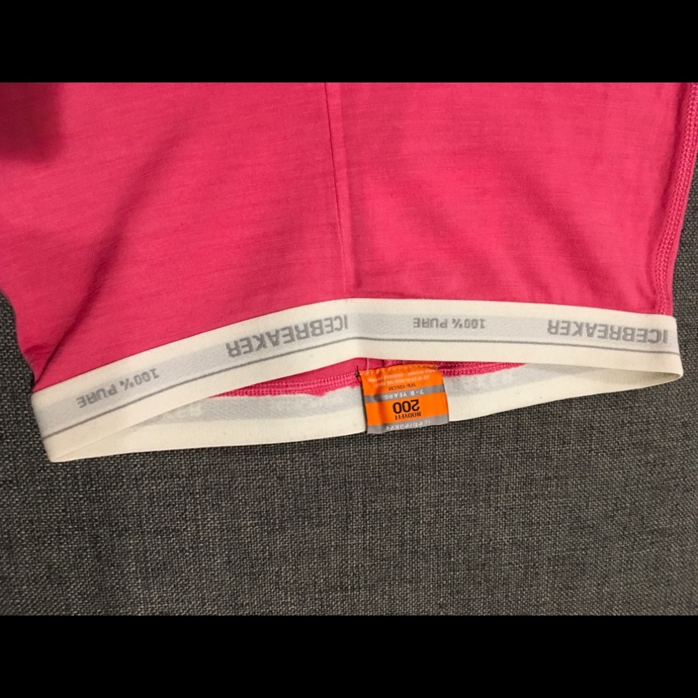 Icebreaker girls 7-8 years bodyfitbaselayr bottom